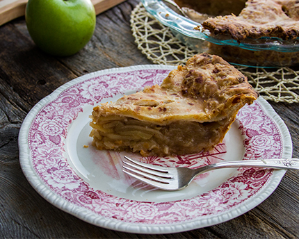 Tarte aux pommes et au cheddar