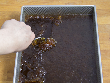 Granité partiellement congelé qui se fait gratter avec une fourchette