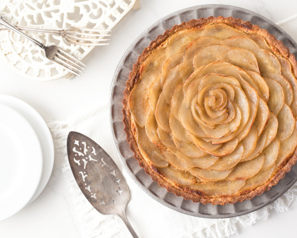 Tarte frangipane aux poires