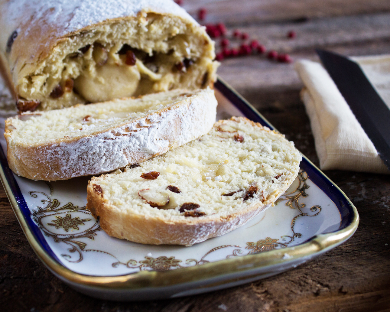 Stollen (gâteau allemand aux fruits)