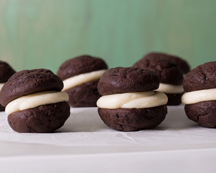 Mini whoopie pies au chocolat