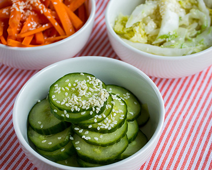 Légumes marinés japonais