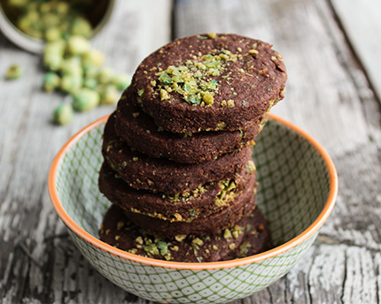 Sablés au chocolat et wasabi