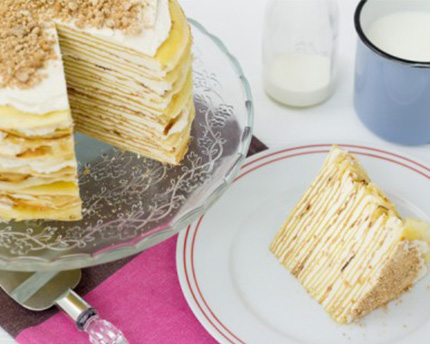 Gâteau crêpe au sirop d’érable