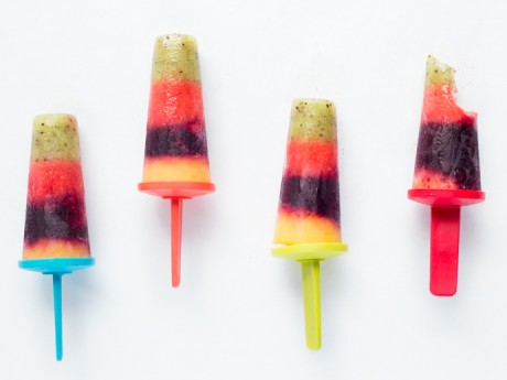 finished fruit popsicles.