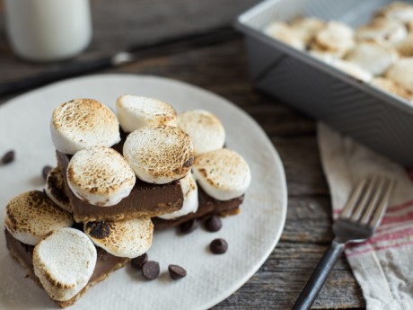 finished s'mores pie.