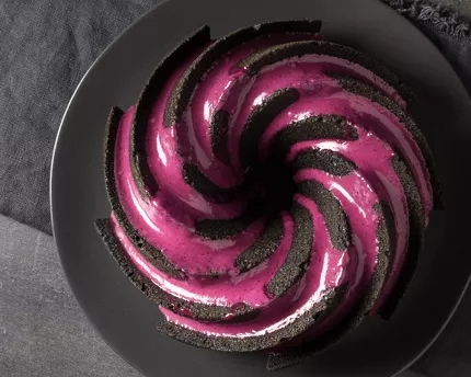 Gâteau Bundt au sésame noir