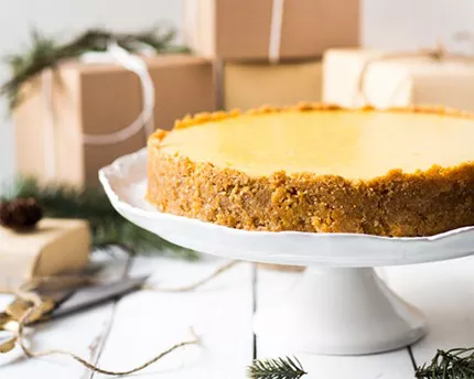 Gâteau au fromage au lait de poule