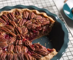 Tarte aux pacanes et canneberges