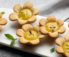 Tartelettes lime et lavande