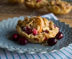 Tartelettes nectarines et canneberges
