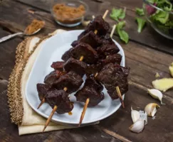 Brochettes de bœuf teriyaki au gingembre