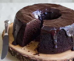 Gâteau Bundt au chocolat et à la stout