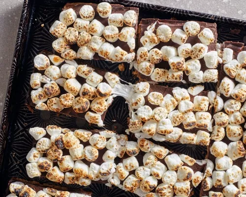 Barres s’mores Graham-caramel