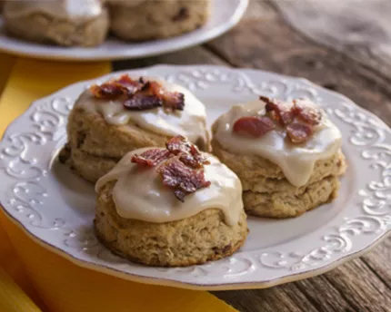 Scones à l'érable et bacon